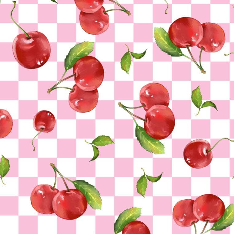 Baby Muslin Swaddle Blanket 47x47 Cherry on Top