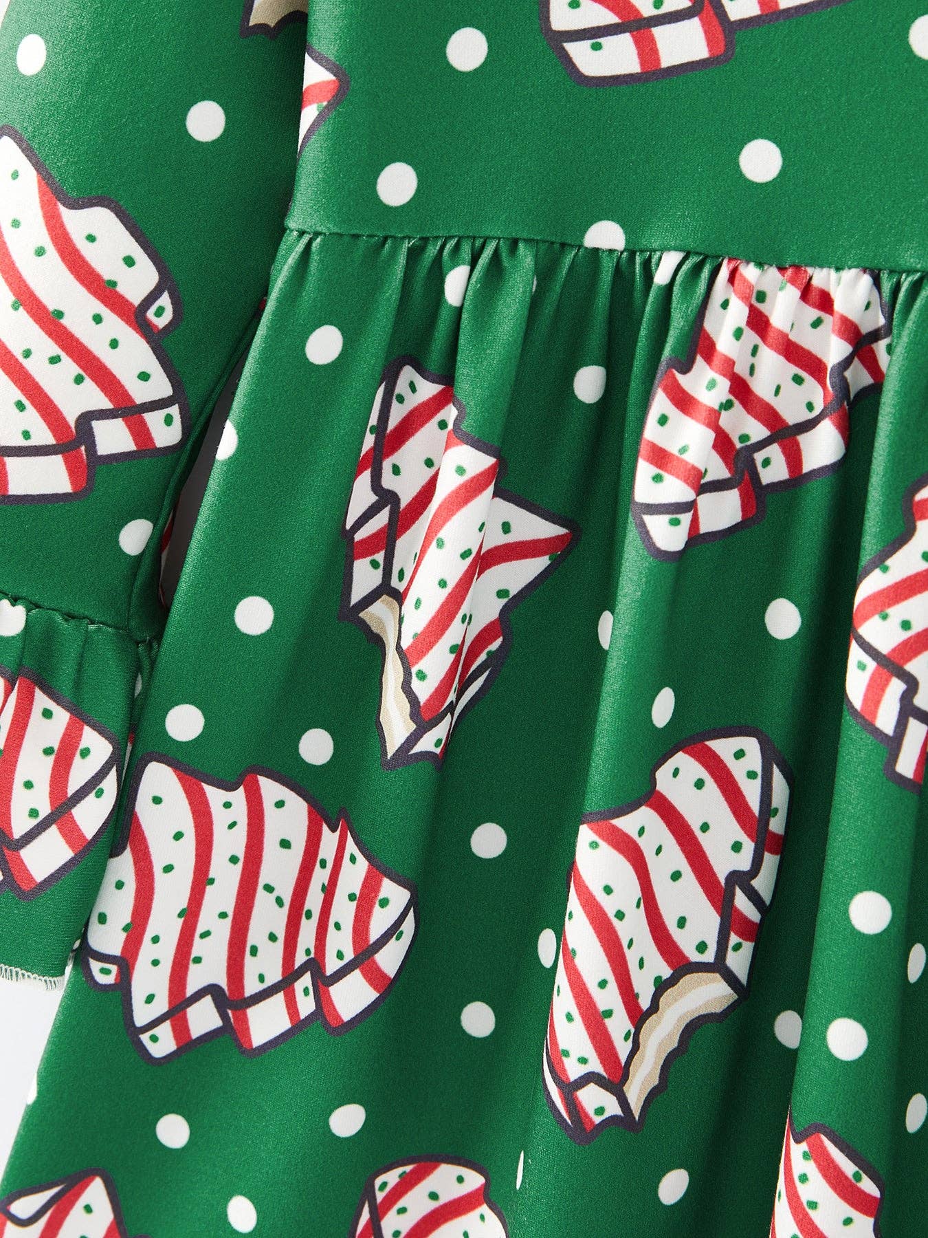 Rylee Faith Designs - Christmas Gingerbread Print Girls Dress