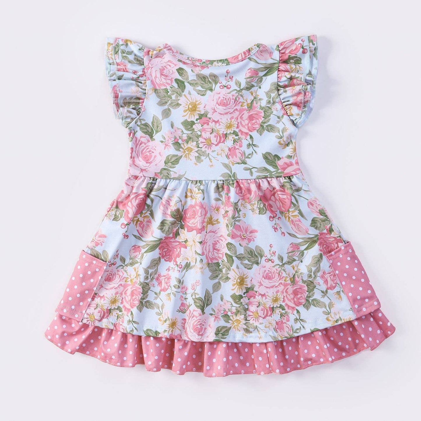 Antique Rose Summer Girls Dress
