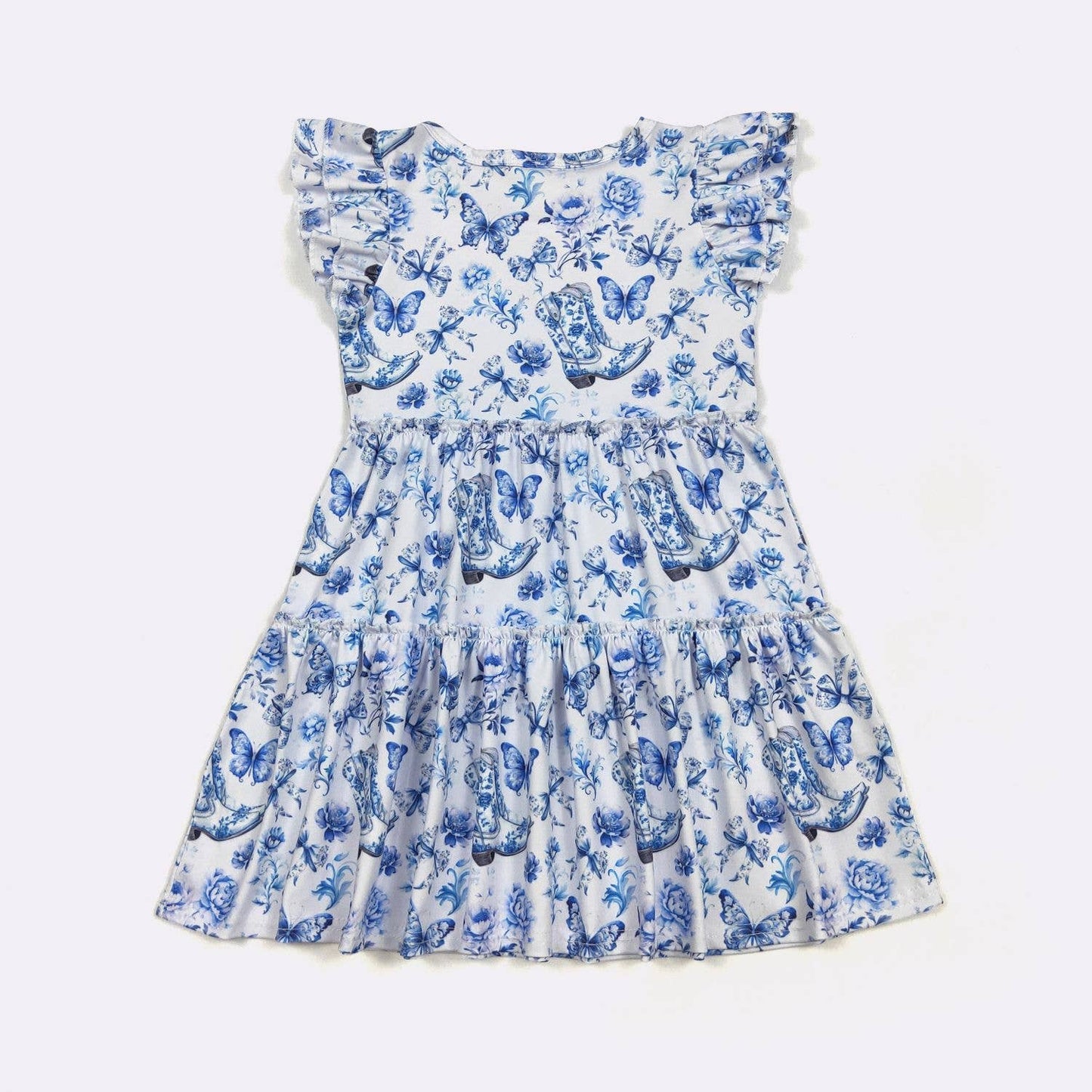 Boots & Butterflies Girls Dress