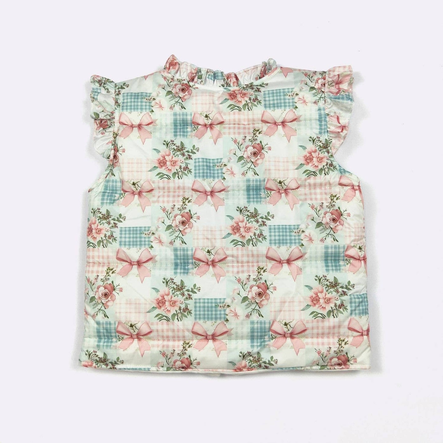 Patchwork Rose Girls Vest