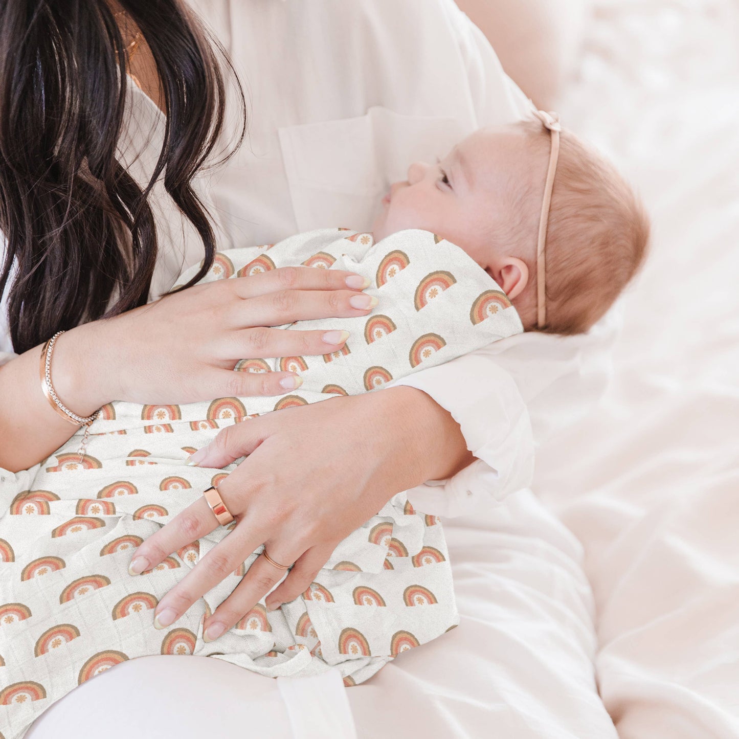 JuJuBe - Swaddle Blanket Set Be Kind Rainbows