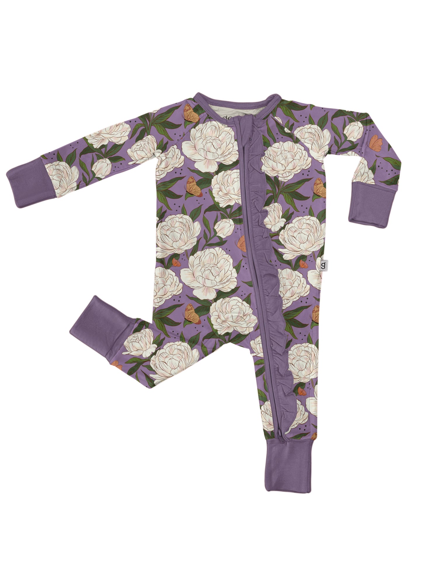 Goosies - Peonies Floral Long Sleeve Zip PJ