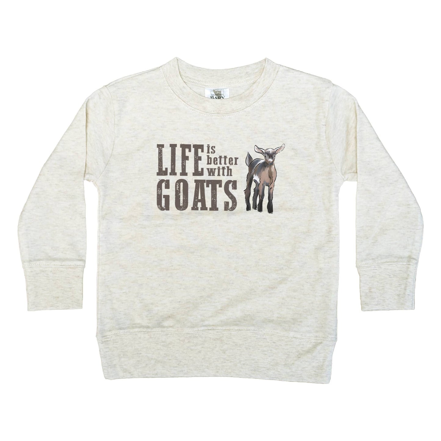 "Life is better with GOATS" Long Sleeve Country Clothing Kid