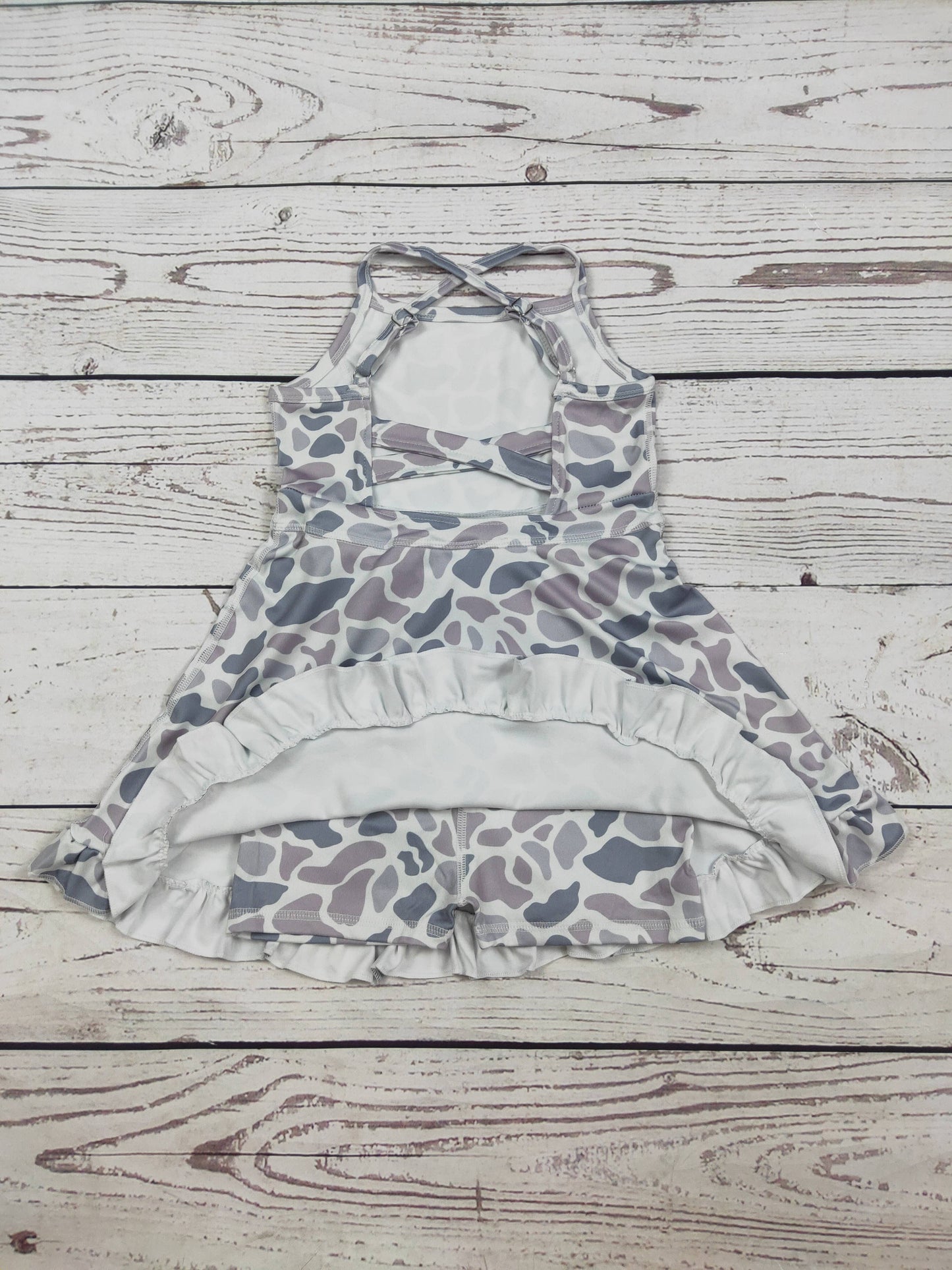 Baby Girls Camouflage Printed Athletic Dresses