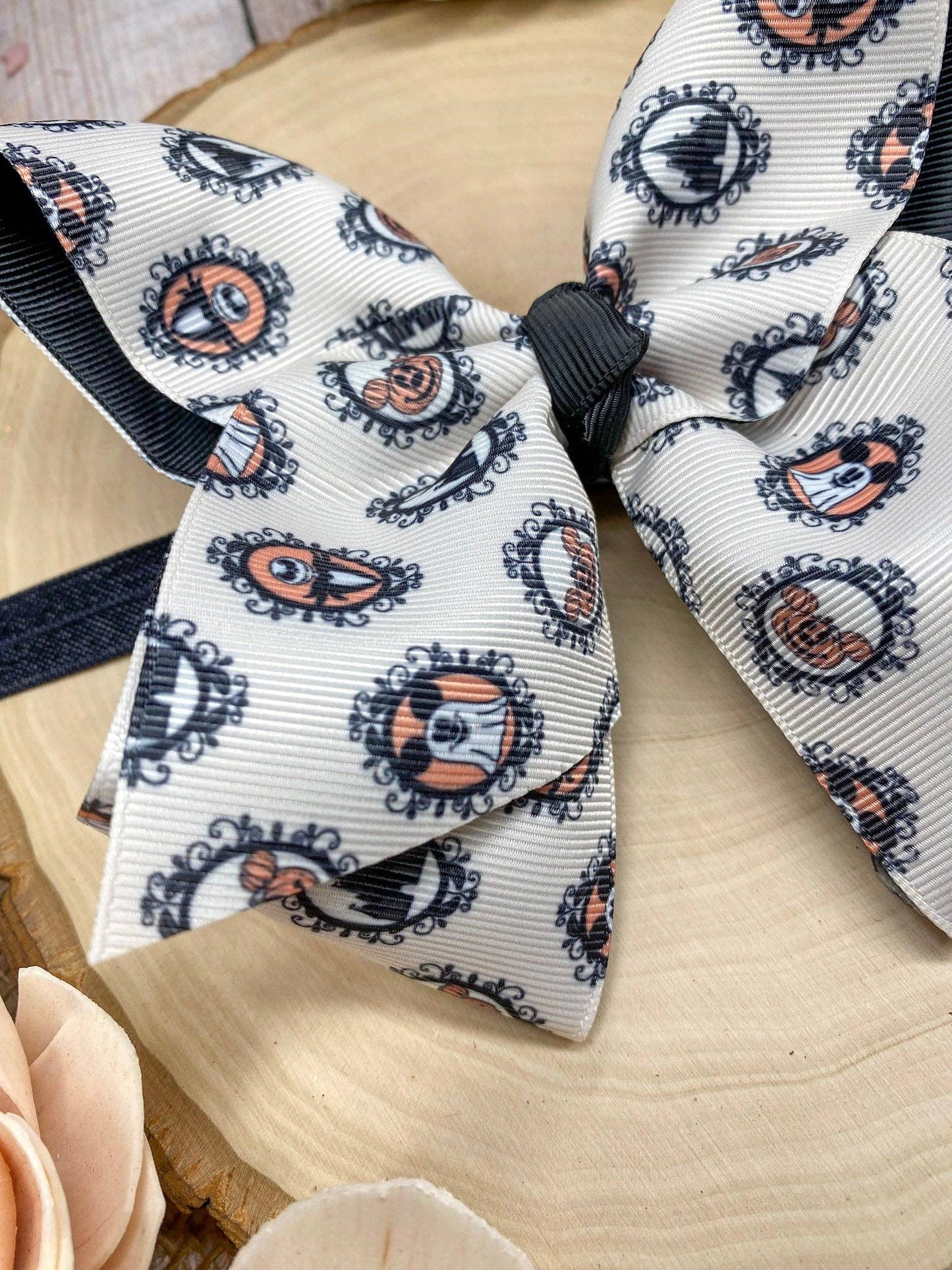 The Hair Bow Company - Haunted Mystery Hair Bow | Halloween Hair Bow | Clip or Headband