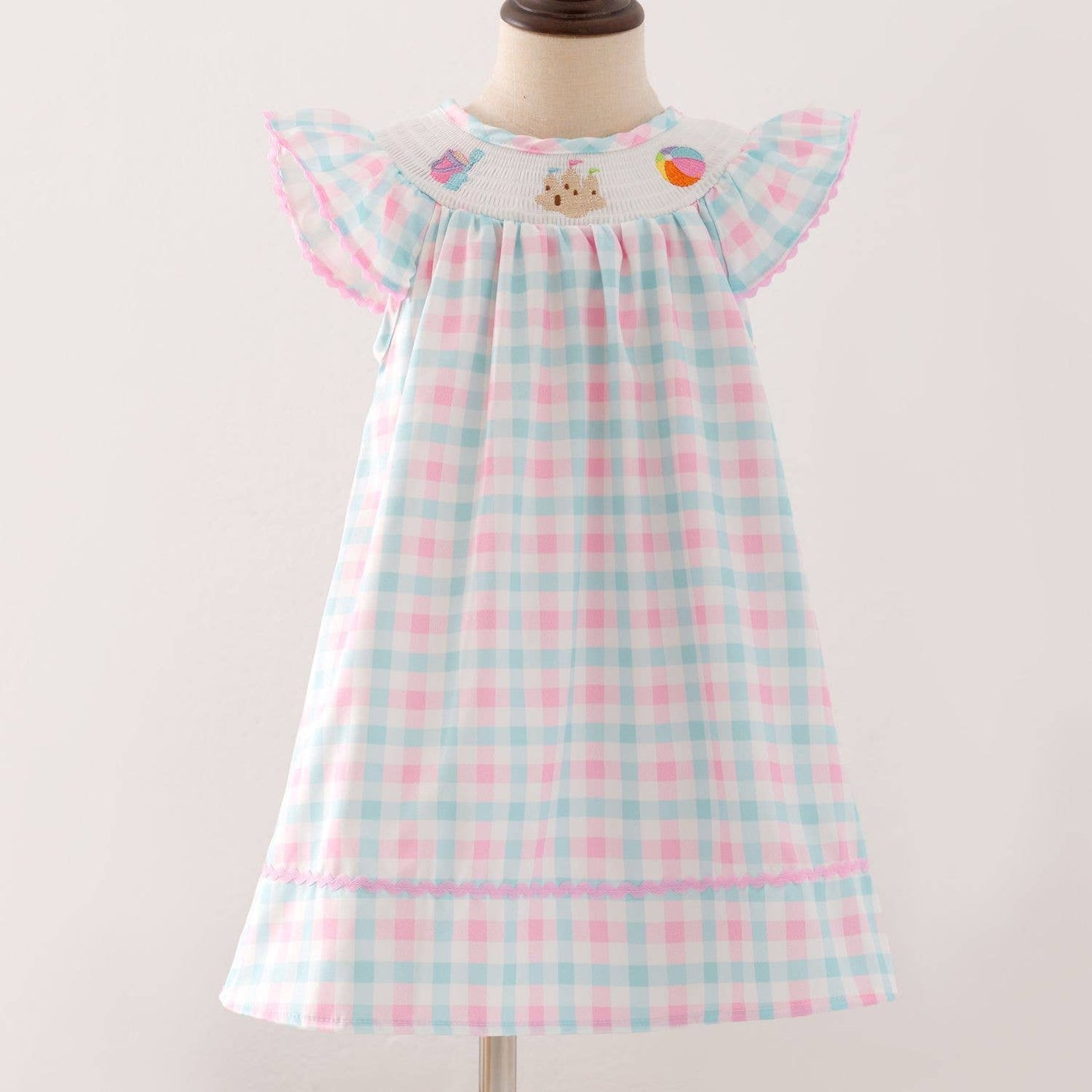 Clover Cottage - Beach Smocked Girls Dress