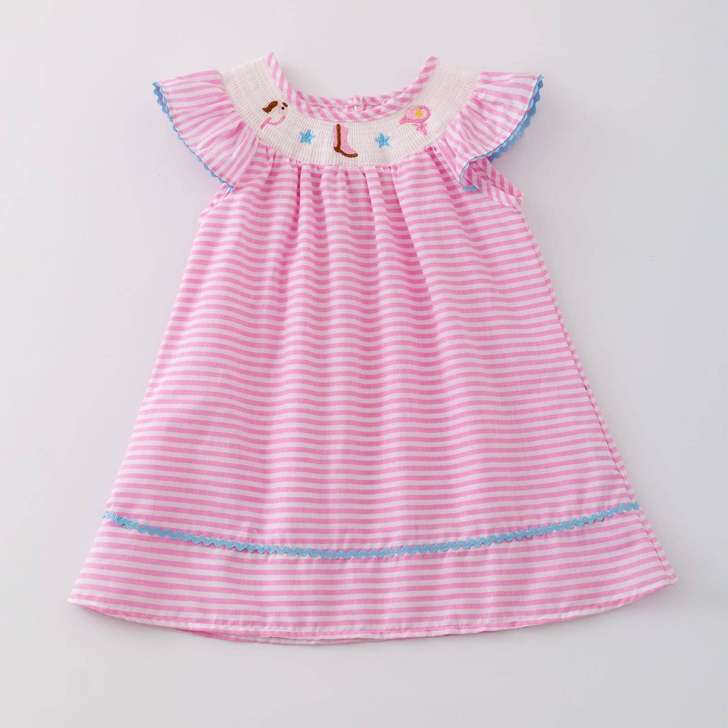 Cowgirl Smocked Girls Dress
