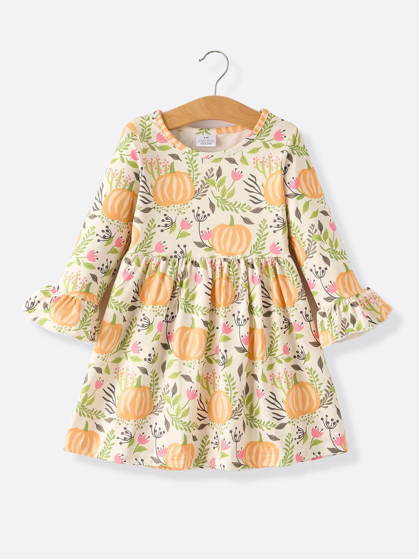 Fall Halloween Thanksgiving Girls Dress