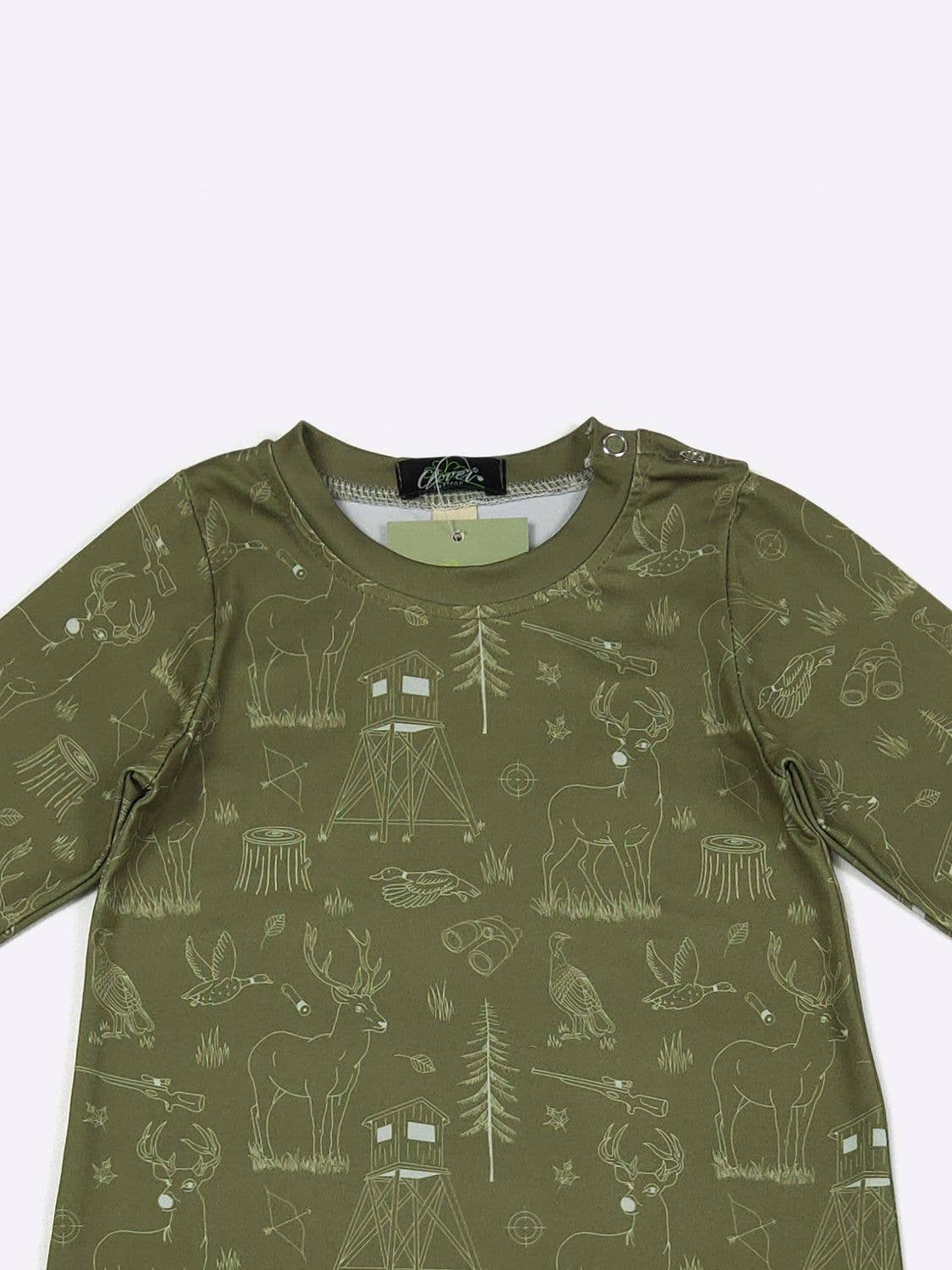 Clover Cottage - Moss Forest Boy Romper