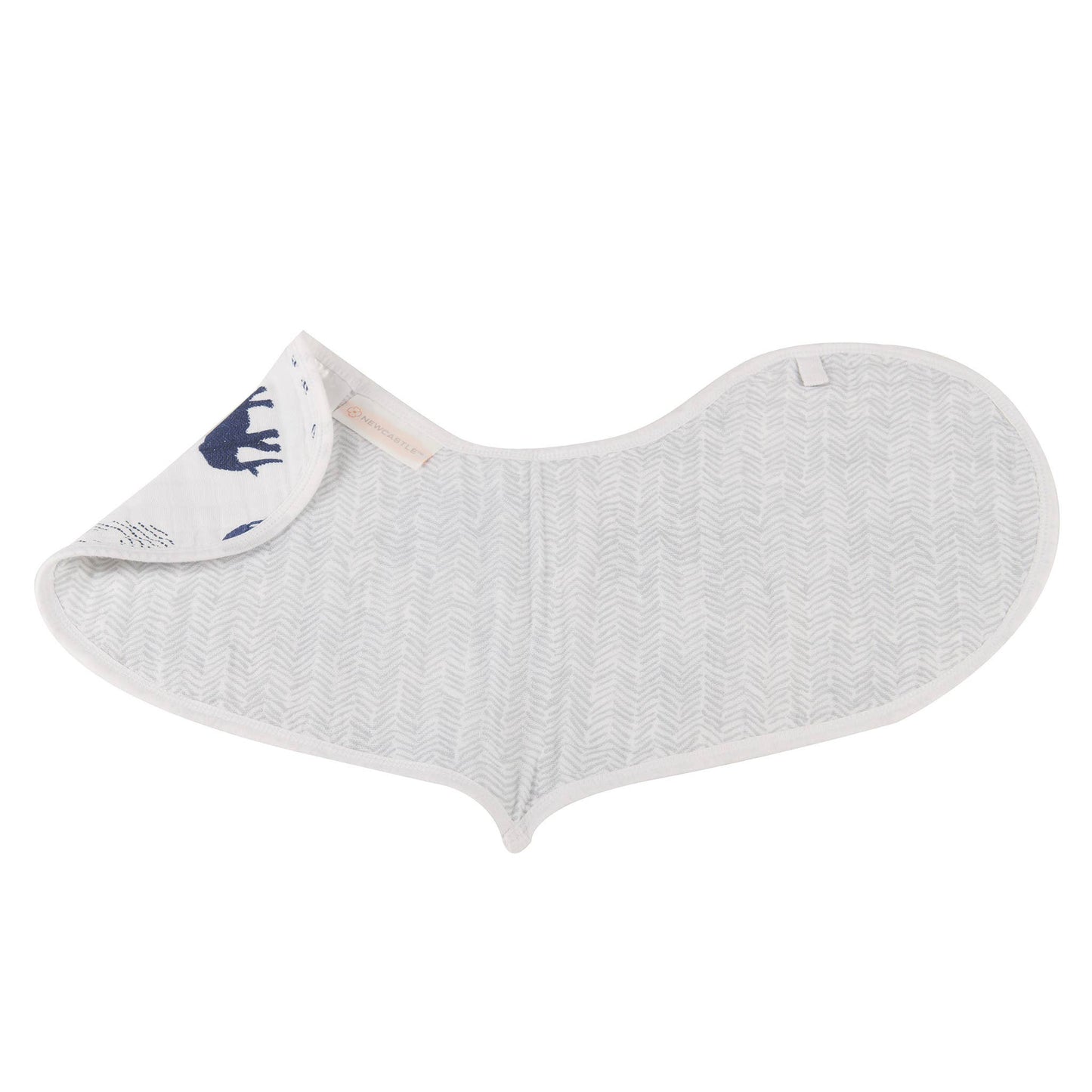 Newcastle Classics - In The Wild Elephant Burp Cloth Bibs - Set of 2