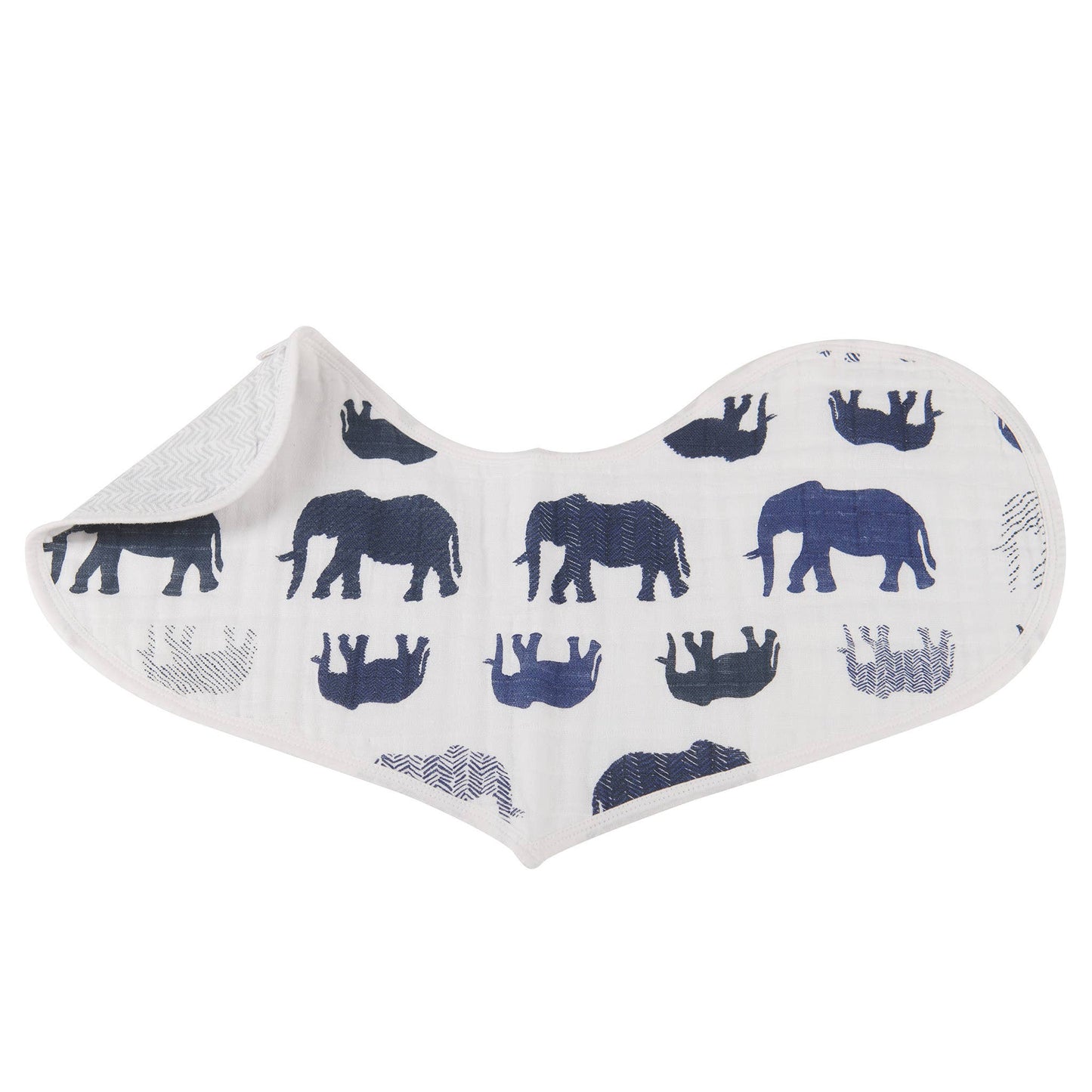 Newcastle Classics - In The Wild Elephant Burp Cloth Bibs - Set of 2