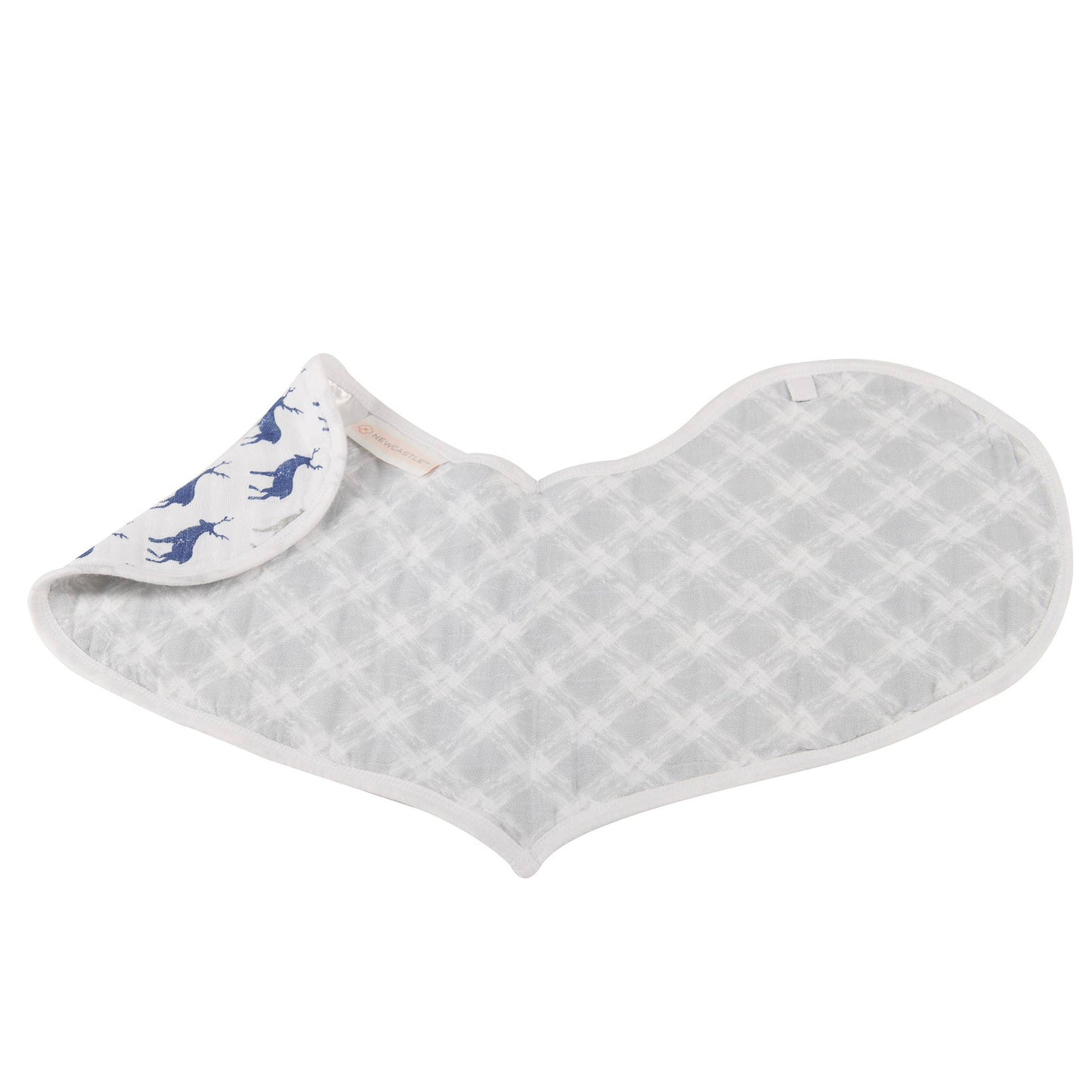 Newcastle Classics - In The Wild Elephant Burp Cloth Bibs - Set of 2