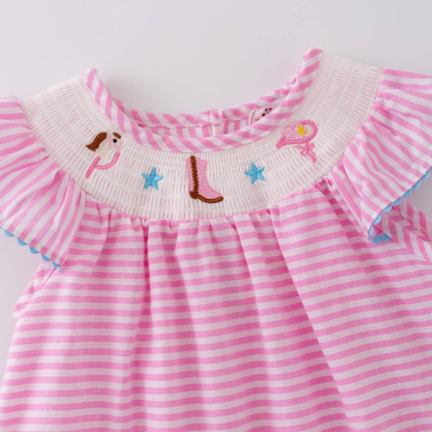 Cowgirl Smocked Girls Dress