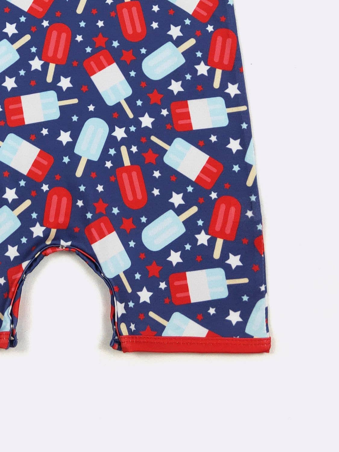 Clover Cottage - Star Spangled Popsicle Boy Romper
