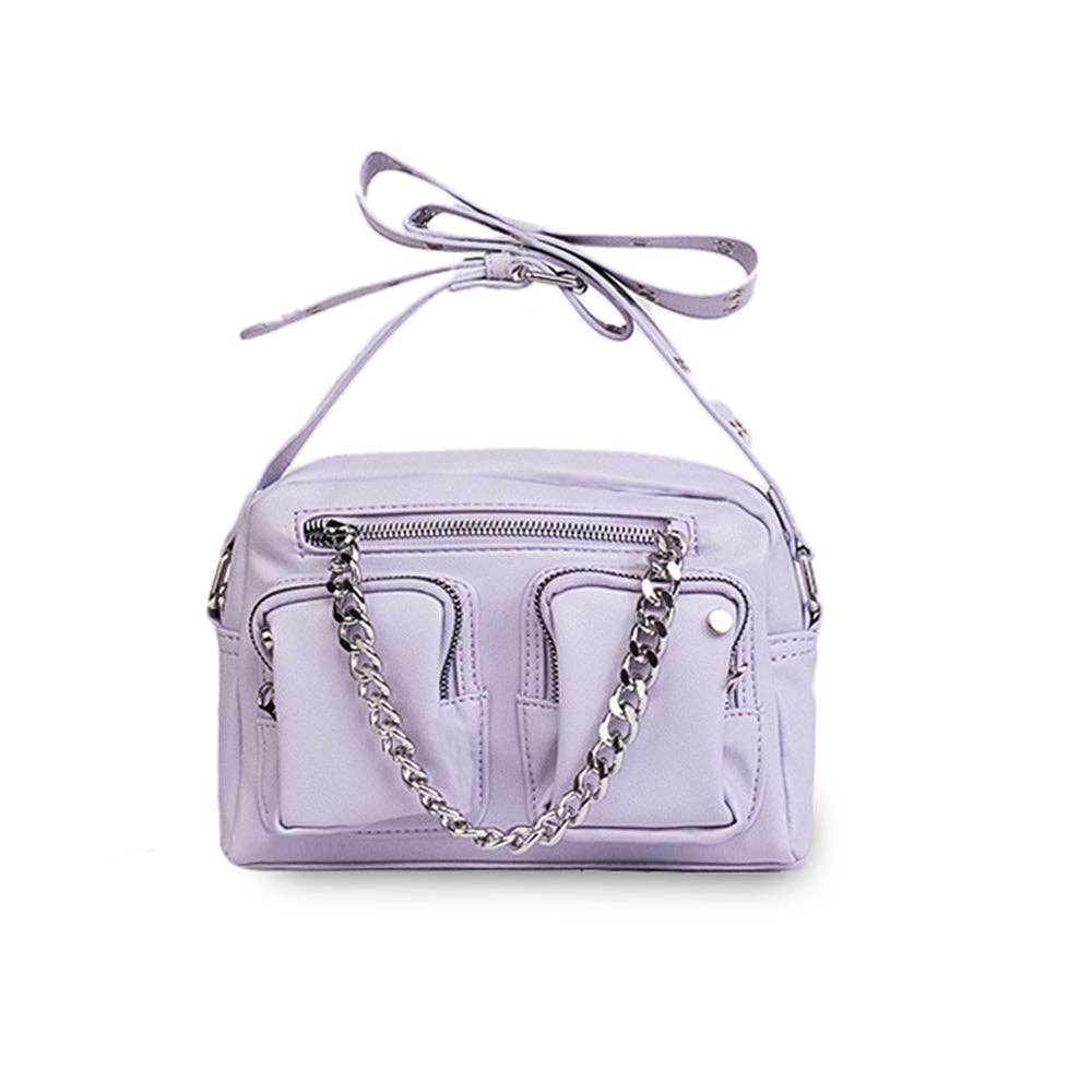 Lavender Crossbody Bag with Chain