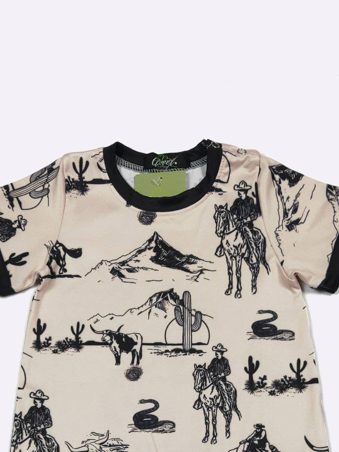 Cowboy Frontier Boy Romper