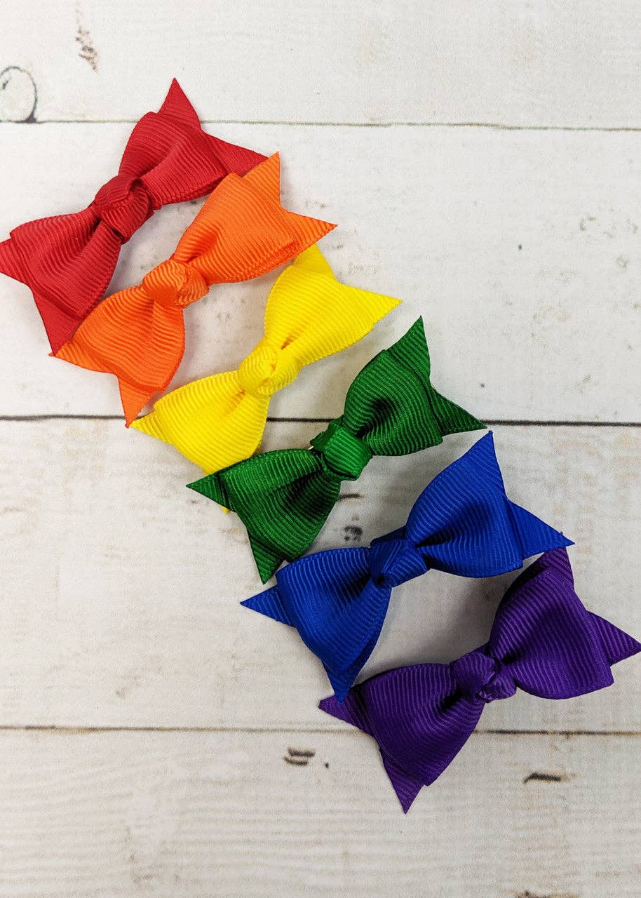 Solid Baby Bow Clippie Variety Packs - 6 Bows (4 Color Set Options!)