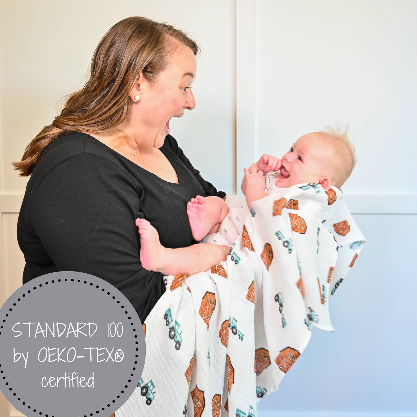 LollyBanks - How We Roll Baby Swaddle Blanket