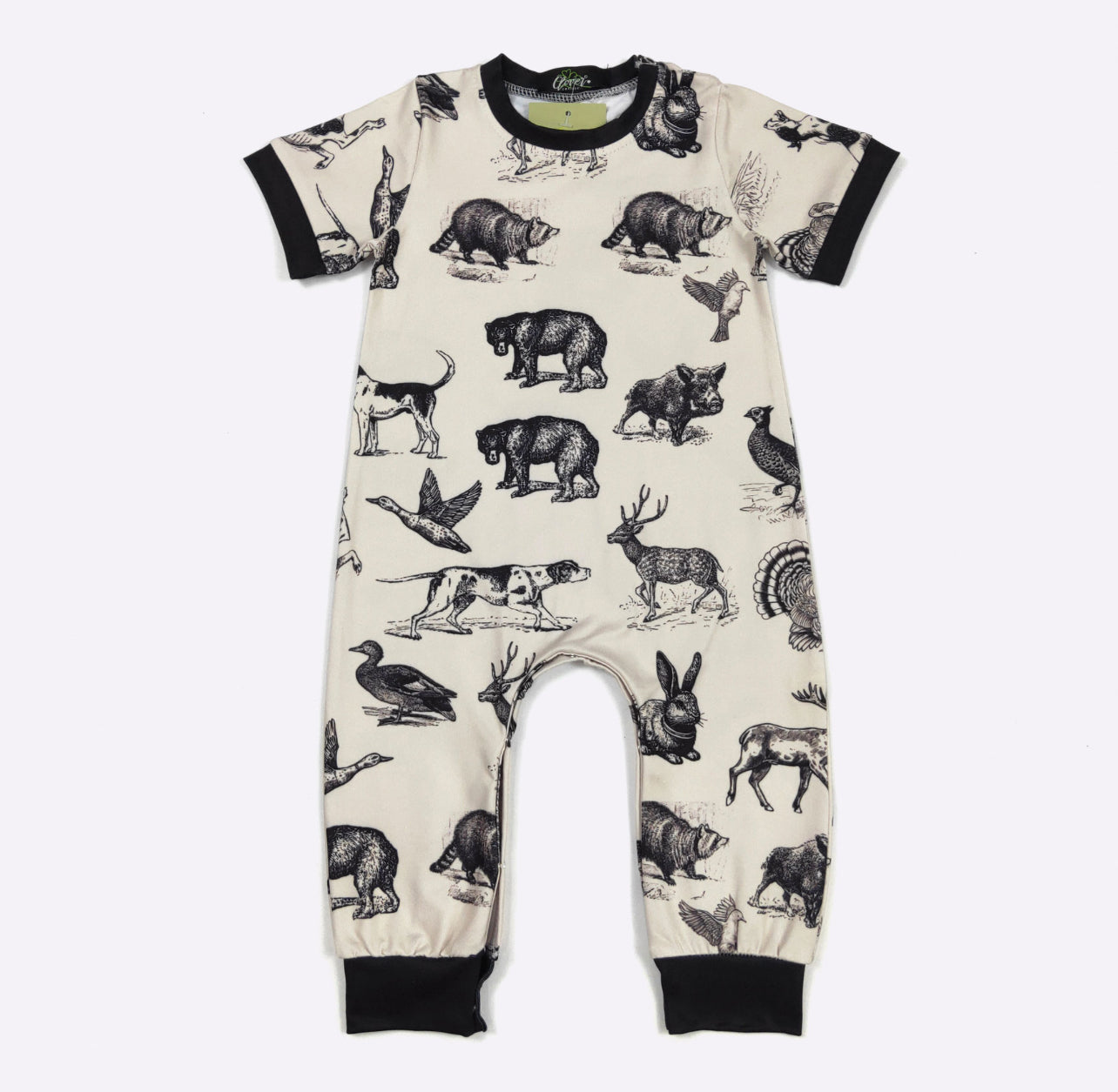 Hunting Dog Boy Romper