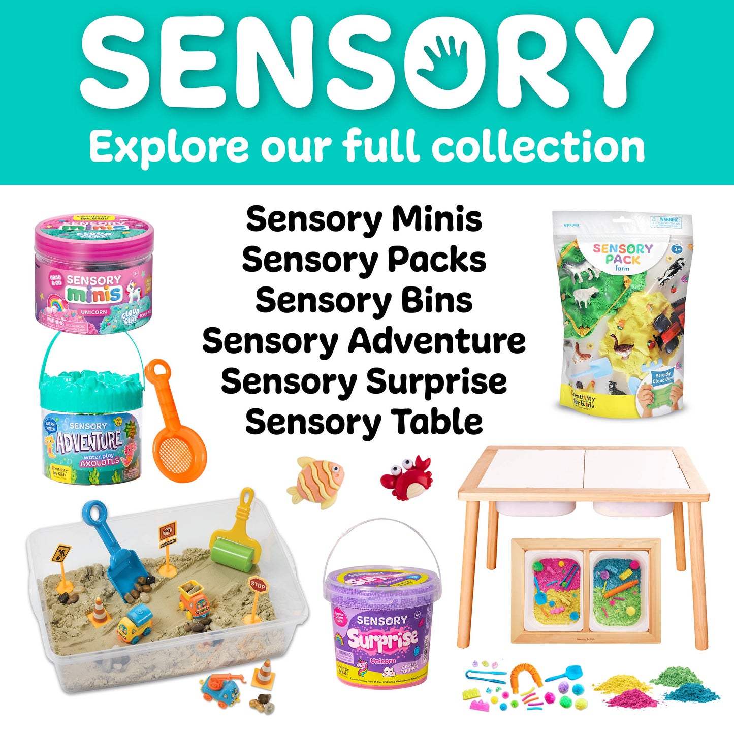 Sensory Surprise Squishy Foam Bucket - Unicorn Charms