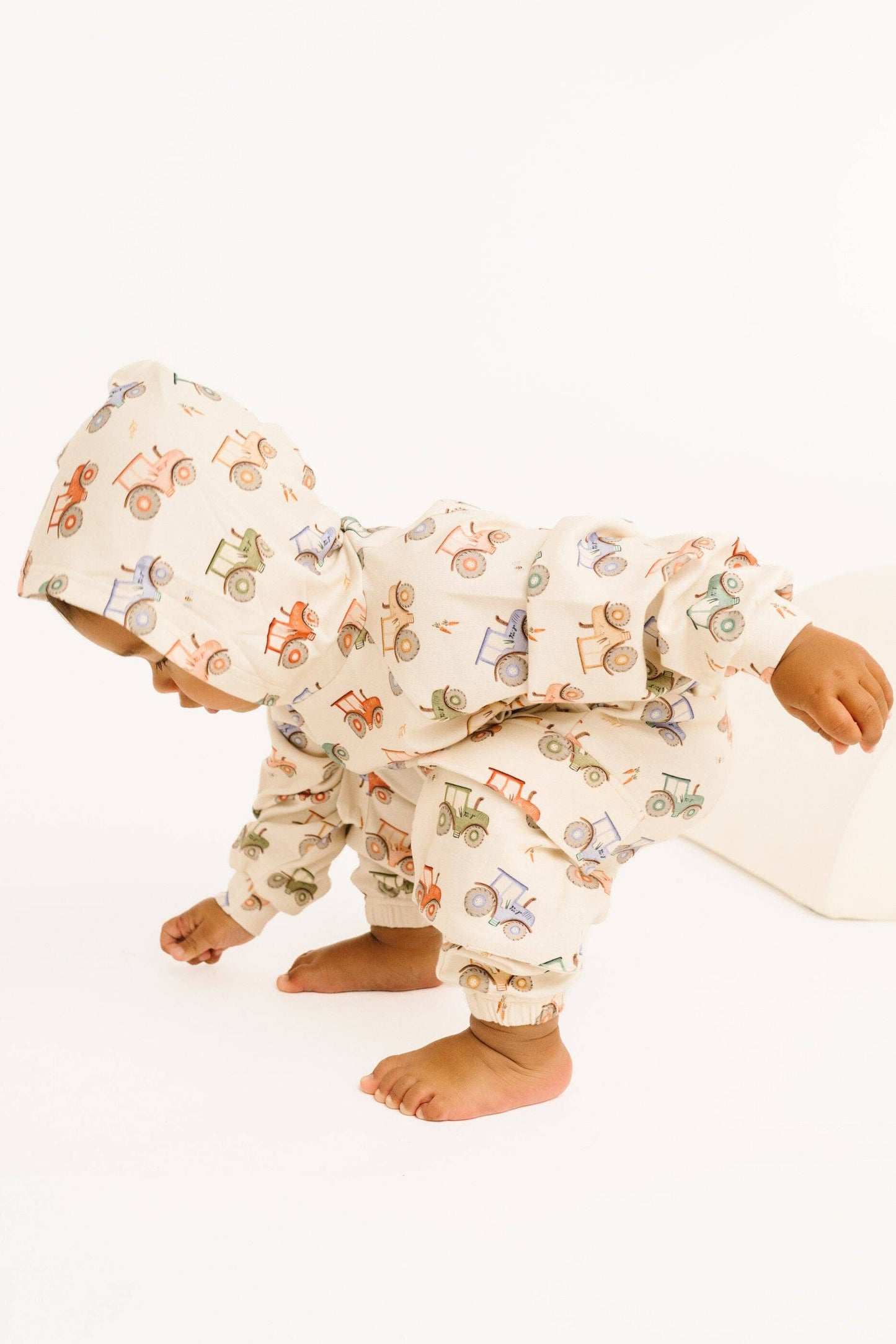 Little One Shop - Tractor Ride Cargo Hoodie Set