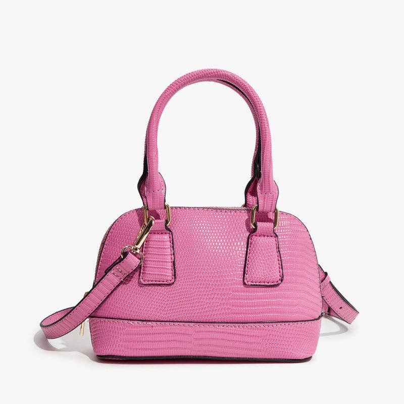 Pink Crossbody Satchel Bag