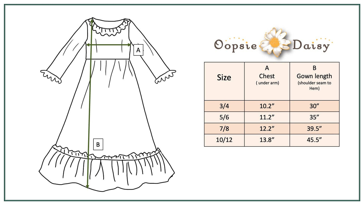 Oopsie Daisy - Girls Pink Star Nutcracker Christmas Holiday Lounge Gown