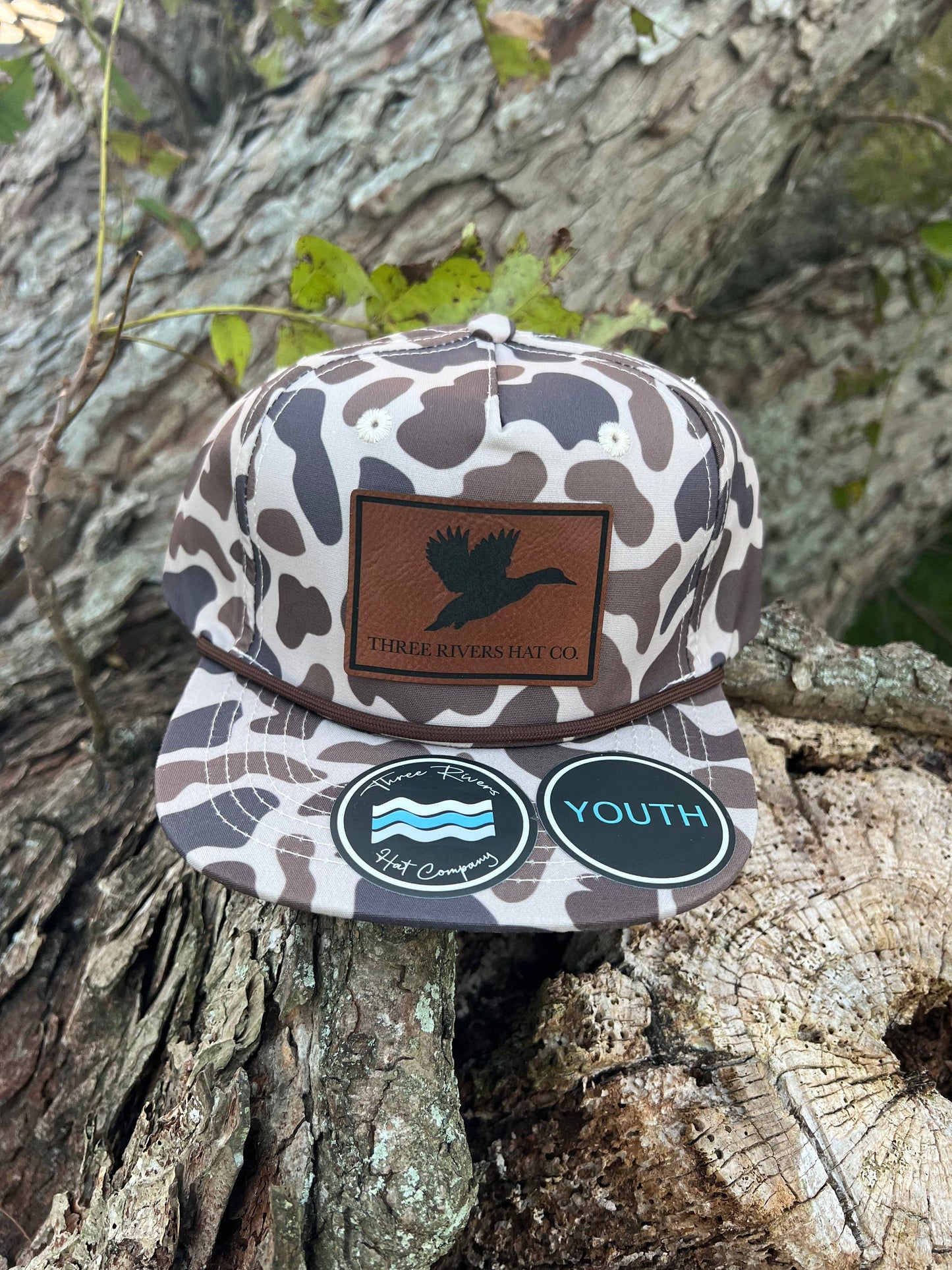 Three Rivers Hat Co. - YOUTH/KIDS - Duck Silhouette - Camo Rope Hat - Lost Hat Co.