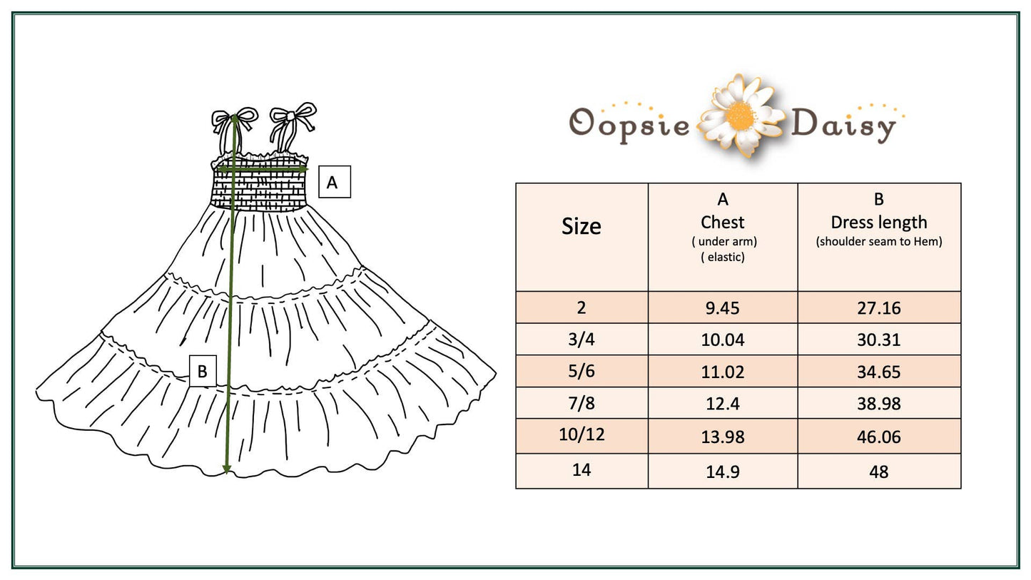Oopsie Daisy - Girls Pink Retro Daisy Tiered Spring Summer Maxi Dress