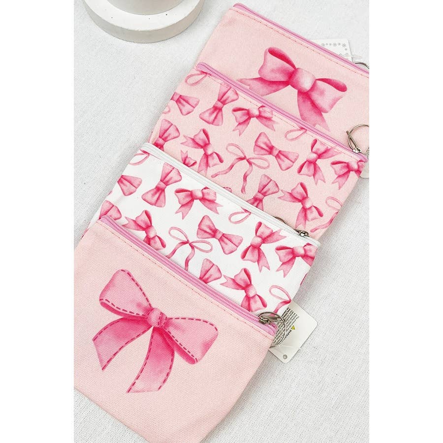 Bow Design Pouch with Accessories