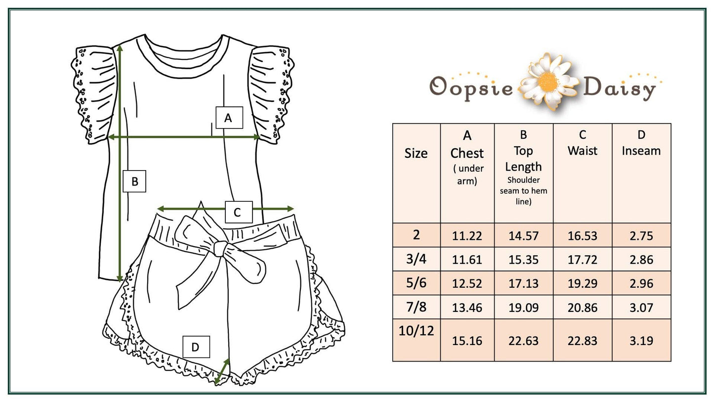 Girls Blue Lace Daisy Spring Summer Ruffle Short Set