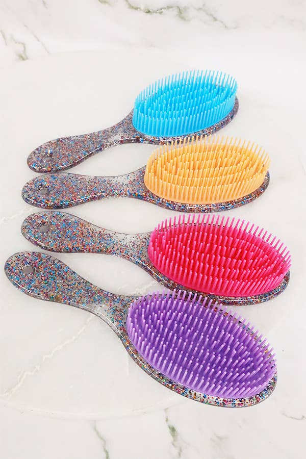 Hair Brush with Mirror Set