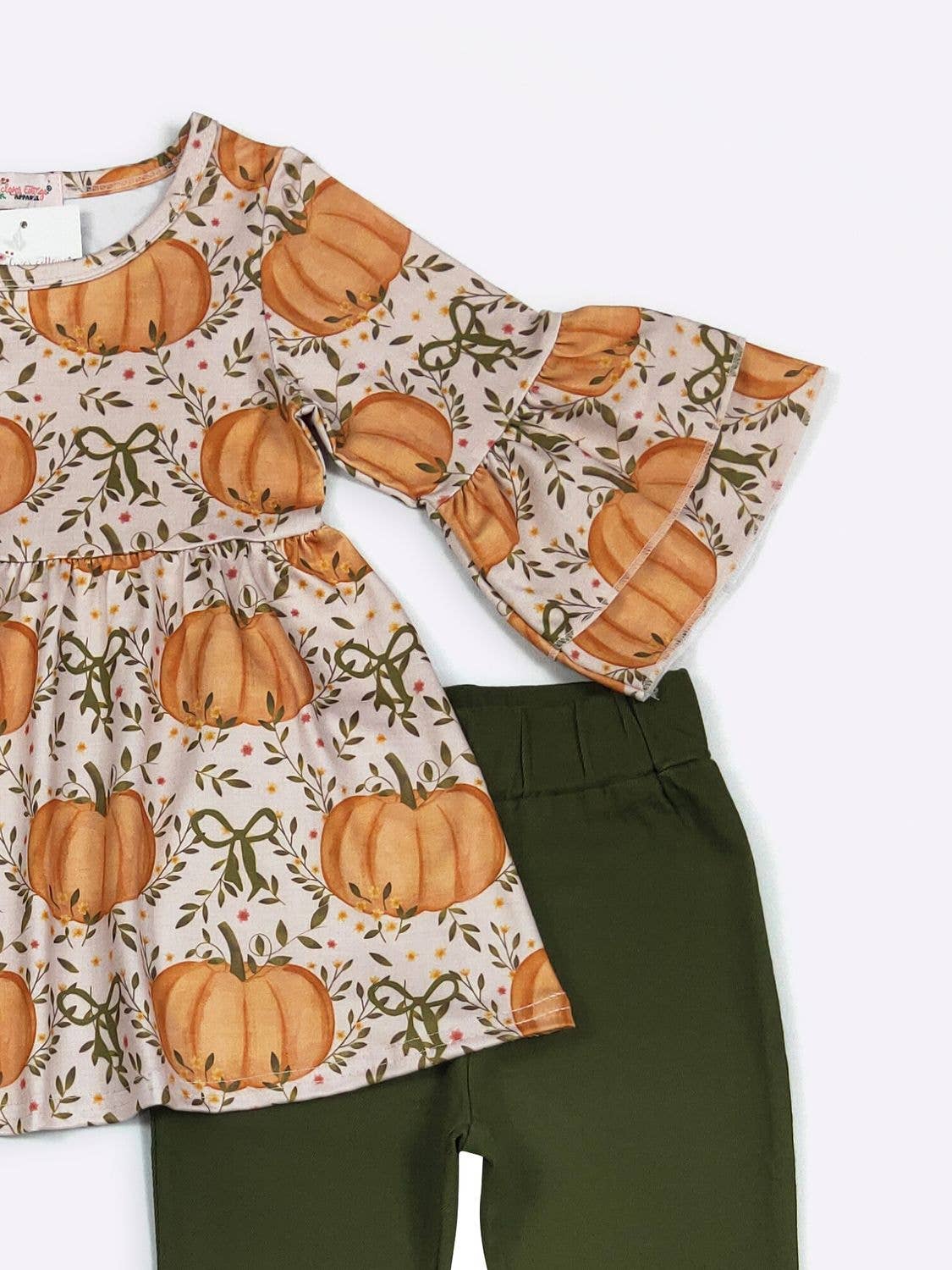 Mossy Pumpkin Girls Set