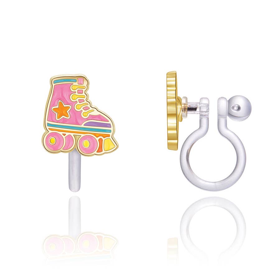 CLIP ON Cutie Earrings- Roller Skates