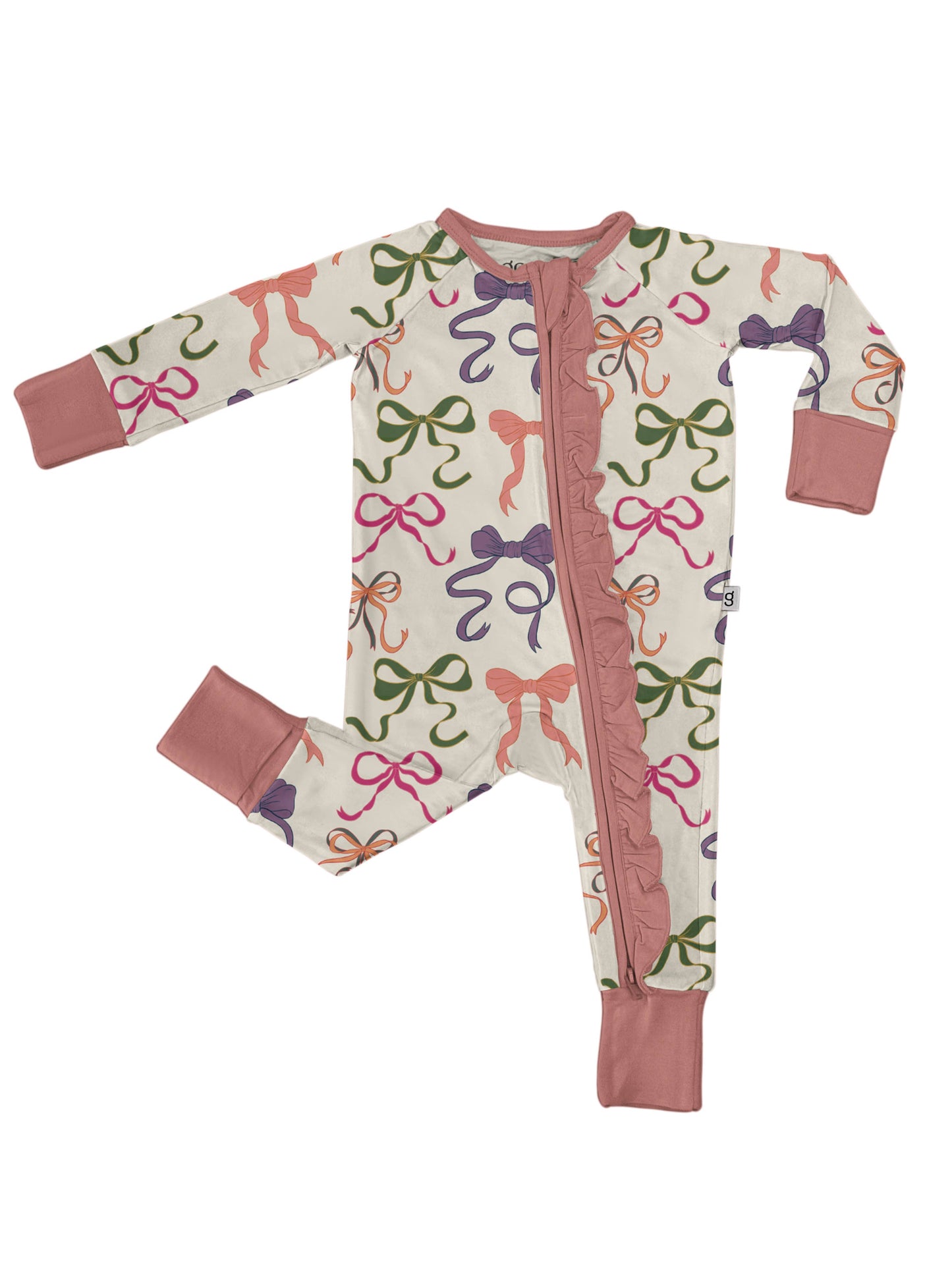Goosies - Bows Long Sleeve Zip PJ