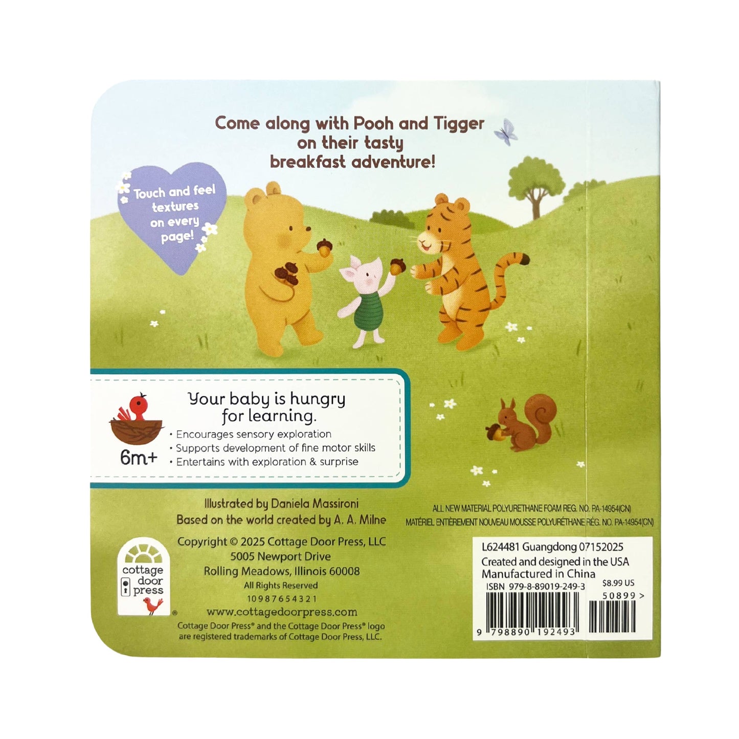 Cottage Door Press - Winnie-the-Pooh: Breakfast for Tigger – Touch & Feel
