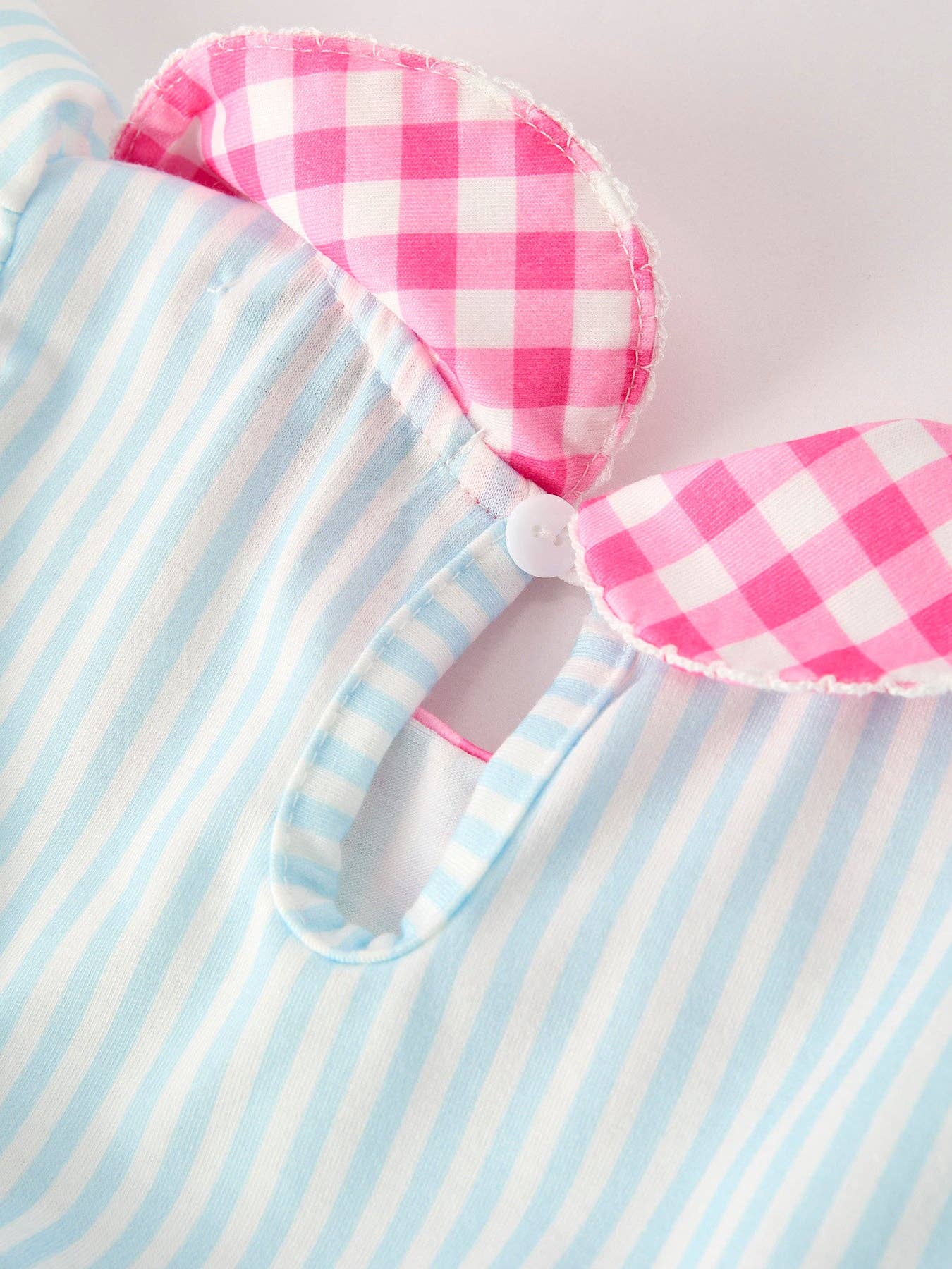 Rylee Faith Designs - Back To School Girls Striped lapels Bow Dress