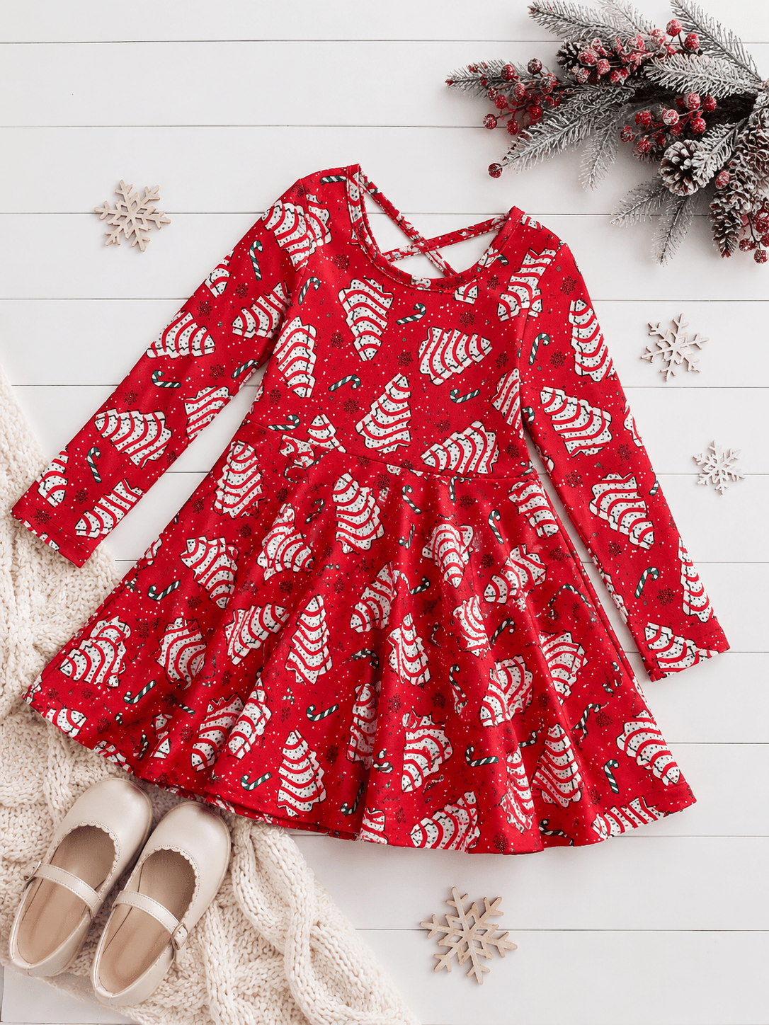 Christmas Tree Cake Twirl Dress