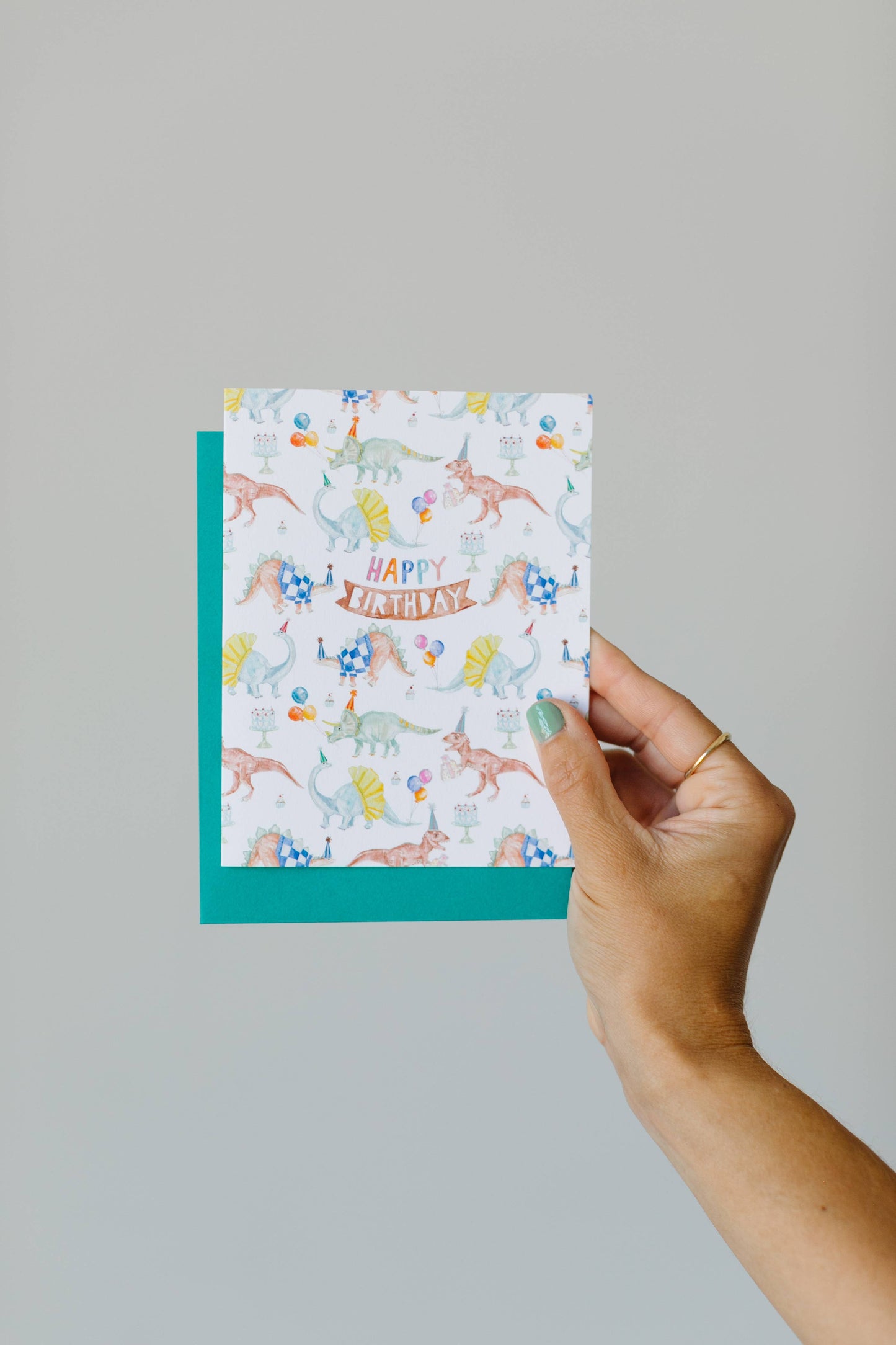 Dinosaur Birthday Greeting Card