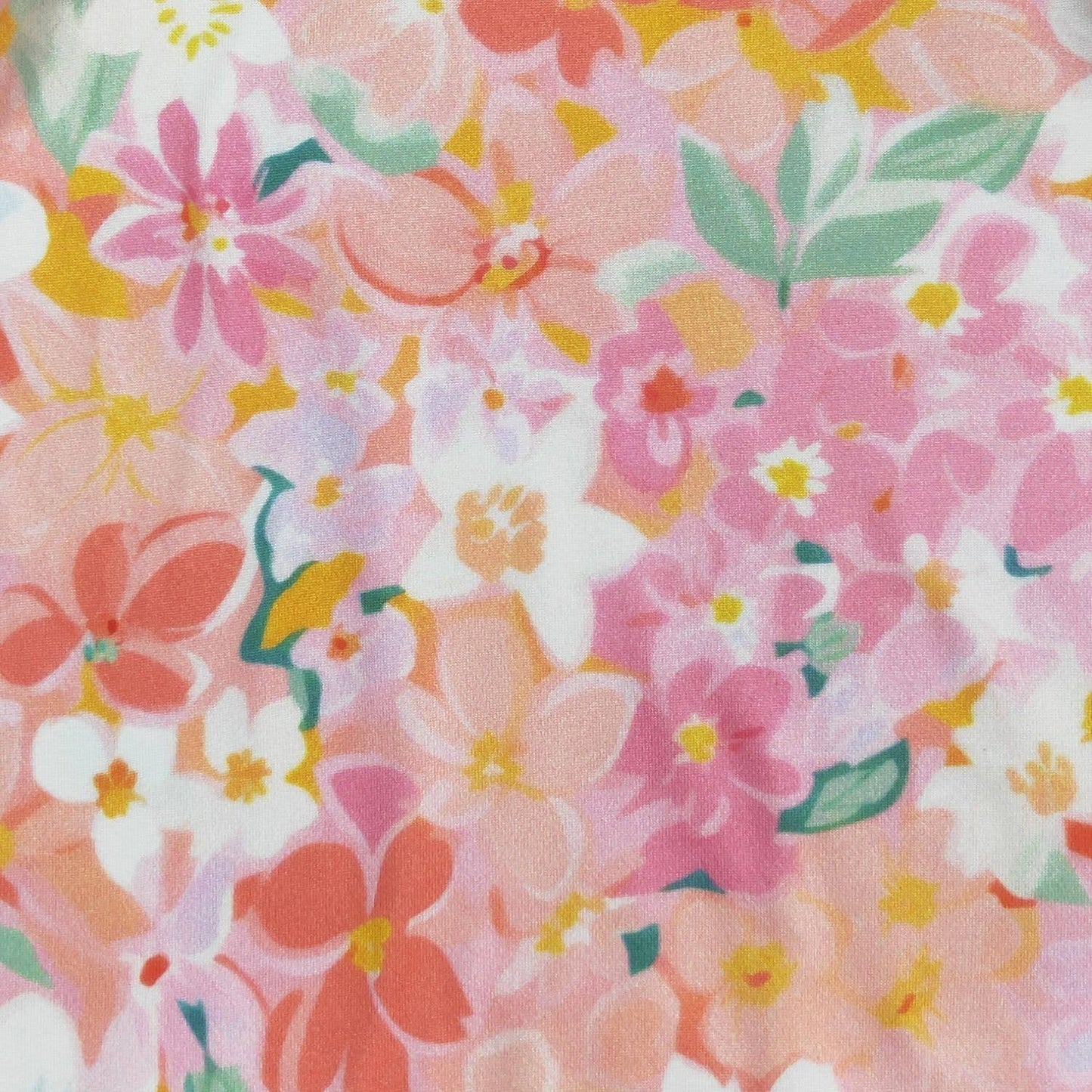 Peach Posy Baby Gown