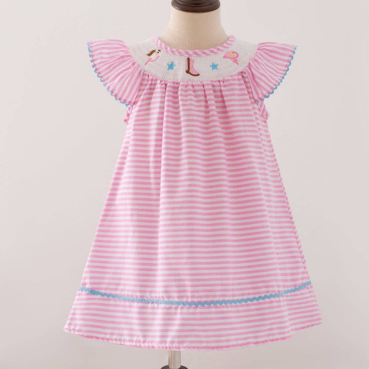 Cowgirl Smocked Girls Dress