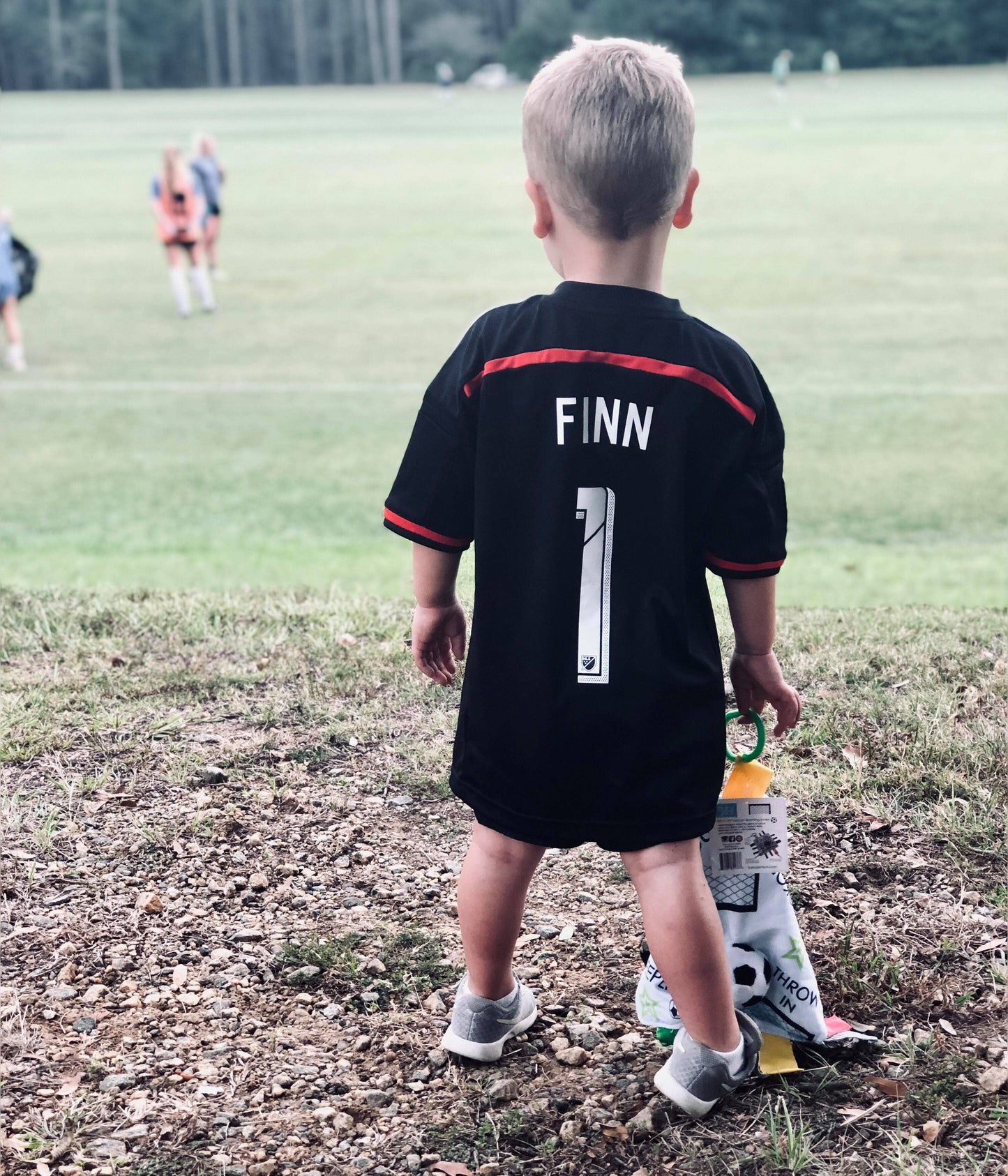 Baby Jack and Company - Soccer Ball Baby Learning Lovey Tag Stroller Toy 10" x 10"