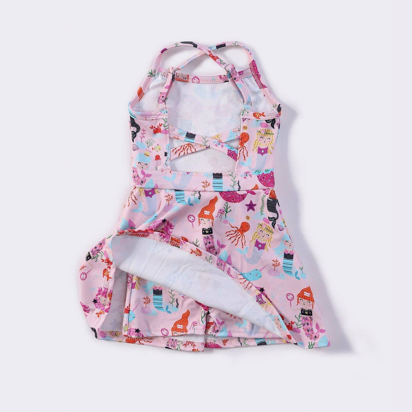 Mermaid Squad Athletic Girls Dress