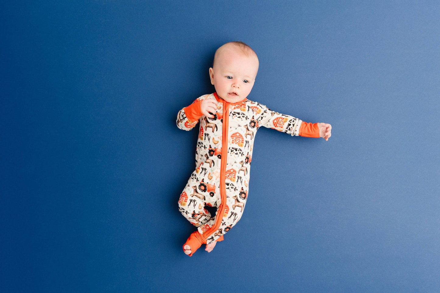 Little One Shop - Little Red Barnyard Bamboo Sleeper