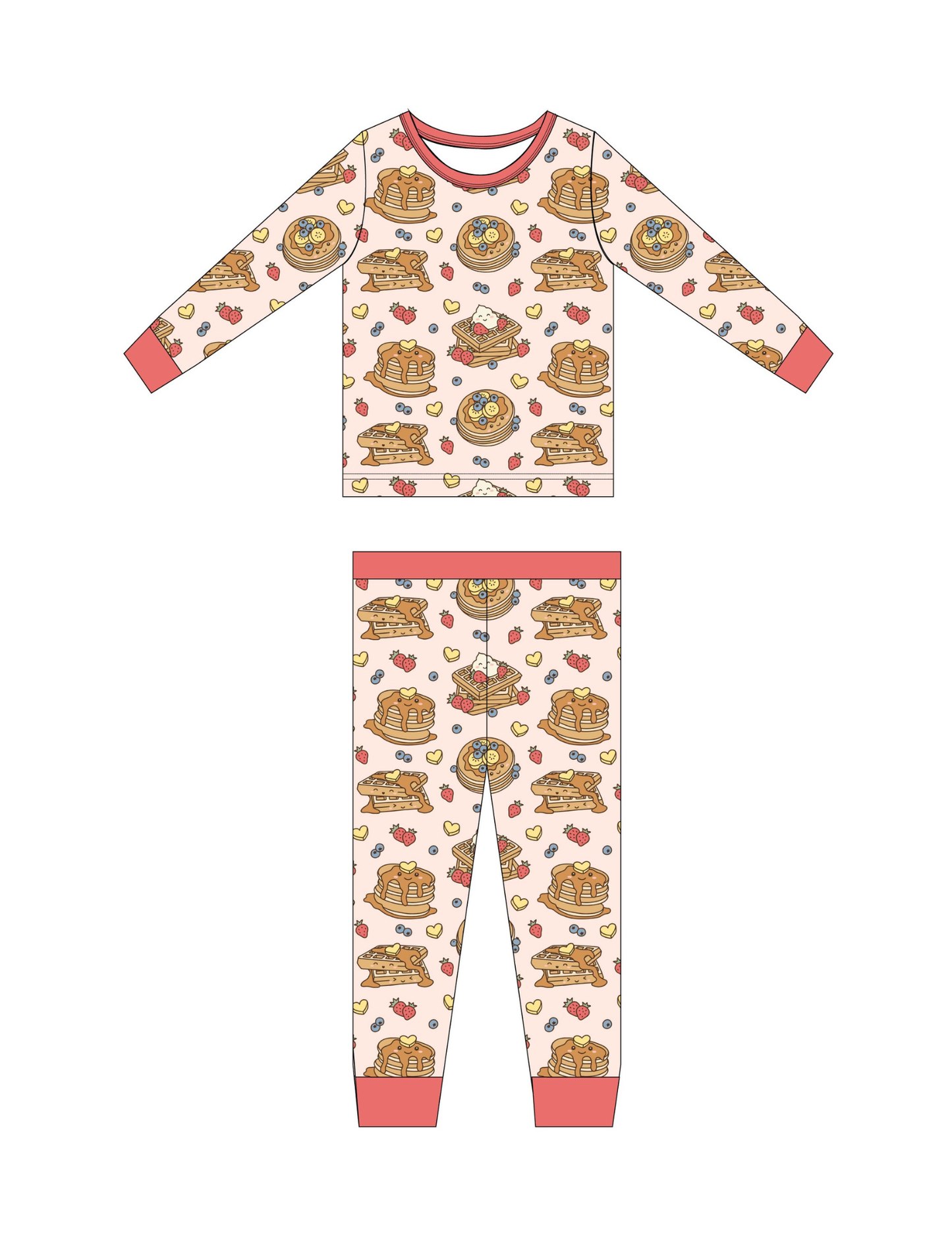 Pink Waffly Cute Jam Set