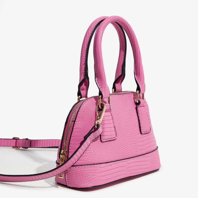 Pink Crossbody Satchel Bag