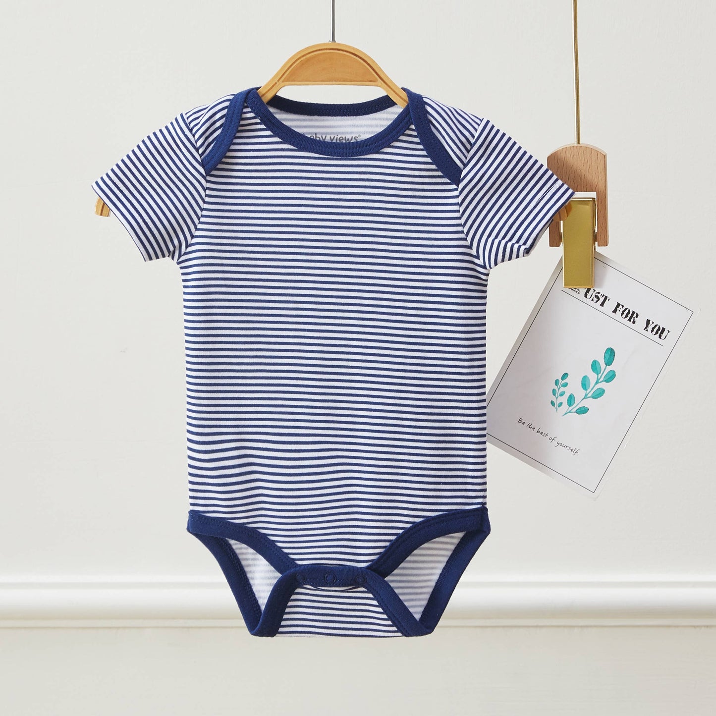 Pack of 3 Baby Boys Excavator Pattern Bodysuits Short Sleeve