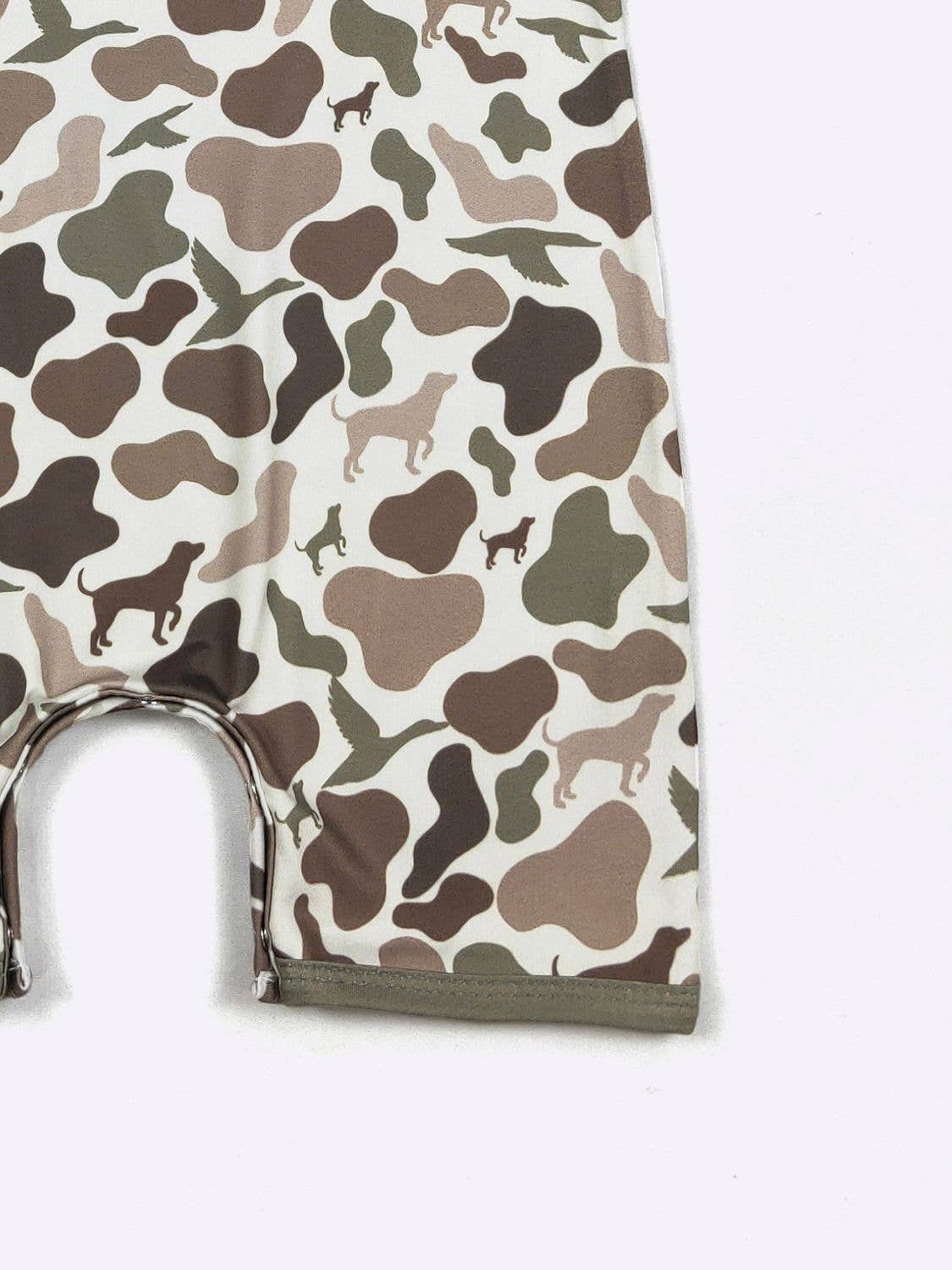 Clover Cottage - Camo Hound Boy Romper