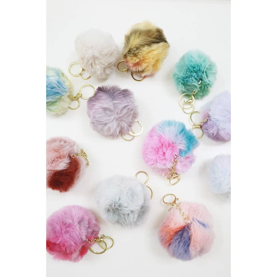 Two Tone Plush Keychain